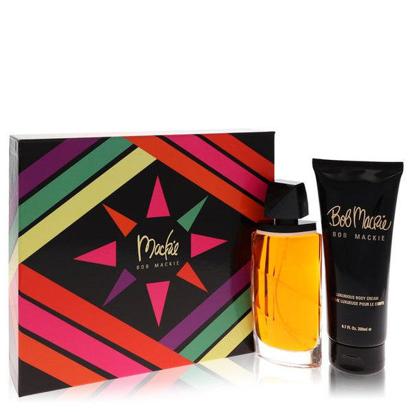 Mackie by Bob Mackie For Gift Set -- 3.4 oz Eau De Toilette Spray + 6.8 oz Body Cream