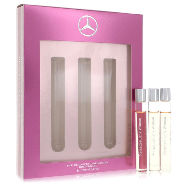 Mercedes Benz by Mercedes Benz For Gift Set -- 3 x .34 oz Eau De Parfum Rollerballs