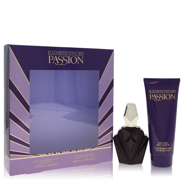 Passion by Elizabeth Taylor For Gift Set -- 2.5 oz Eau De Toilette Spray + 6.8 oz Body Lotion