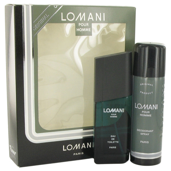 Lomani by Lomani For Gift Set -- 3.4 oz Eau De Toilette Spray + 6.7 oz Deodorant Spray