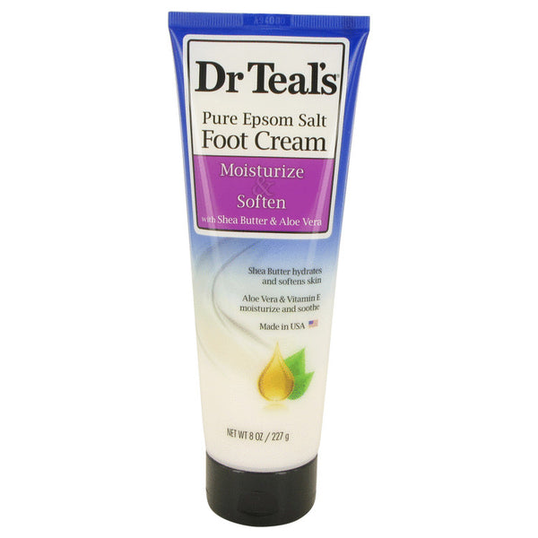 Dr Teal's Pure Epsom Salt Foot Cream by Dr Teal's For Pure Epsom Salt Foot Cream with Shea Butter & Aloe Vera & Vitamin E 8 oz